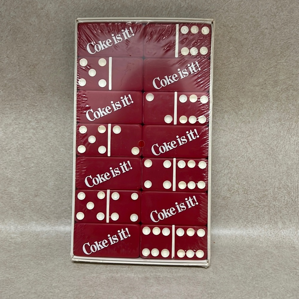 Vintage 1980s Coca Cola Dominos